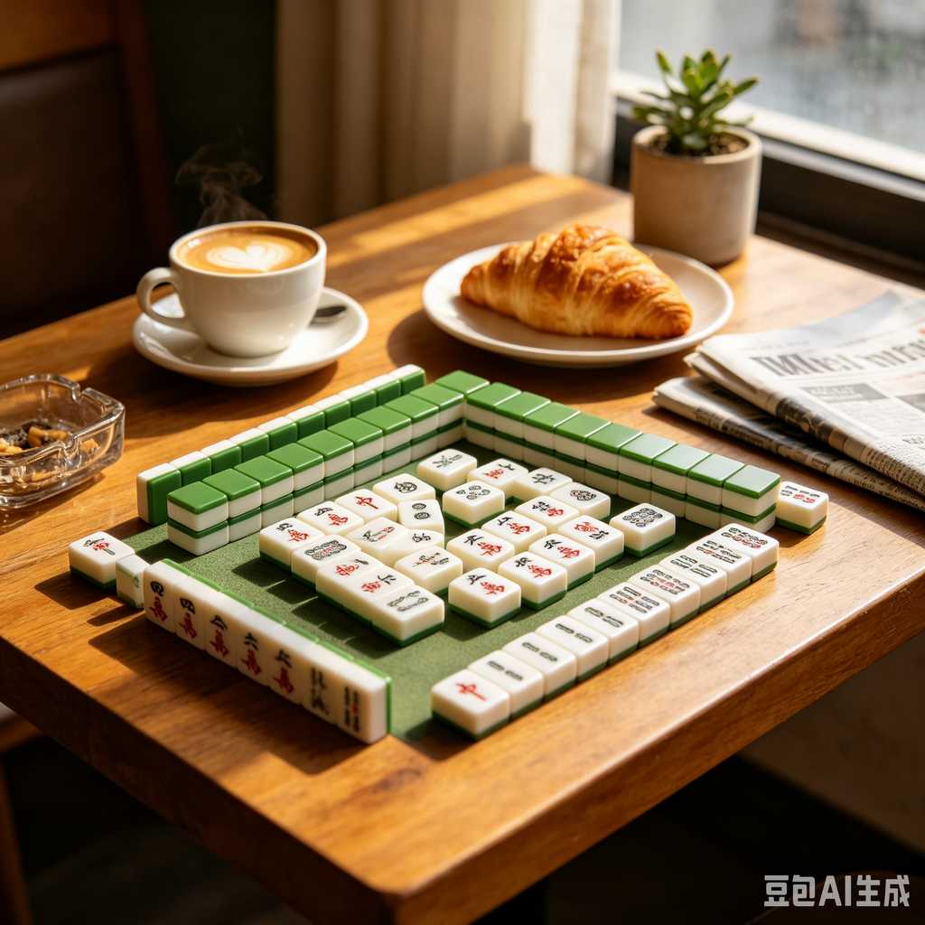 vivid color print mahjong set