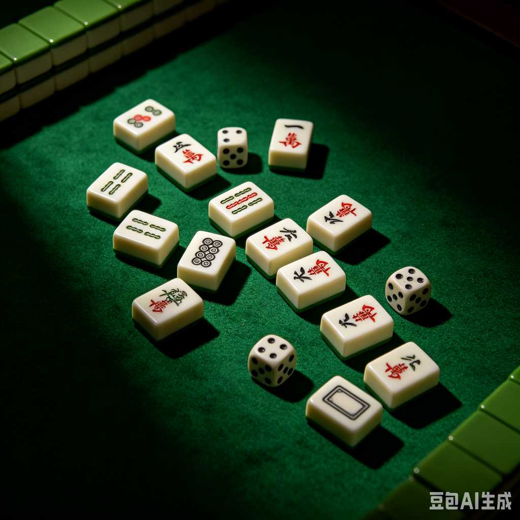 carved pattern mahjong set