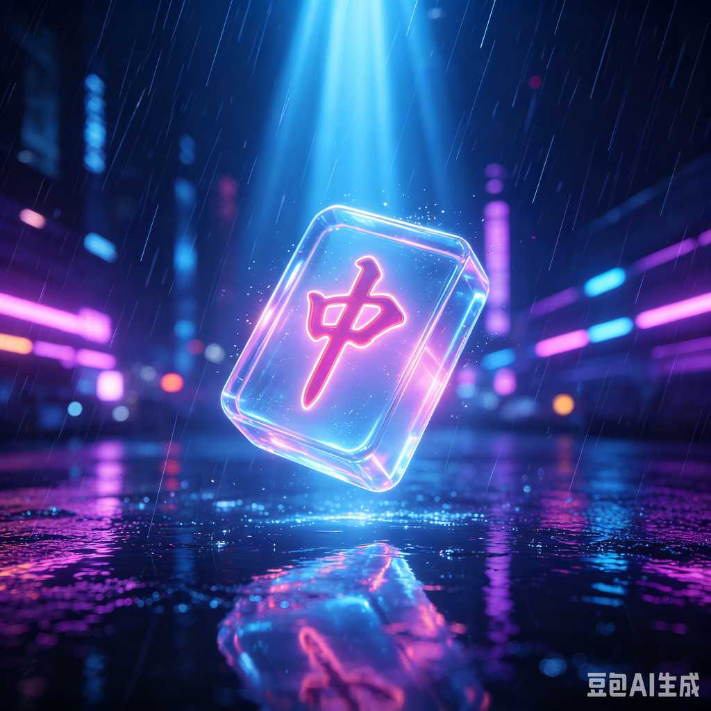 gradient blue mahjong tiles