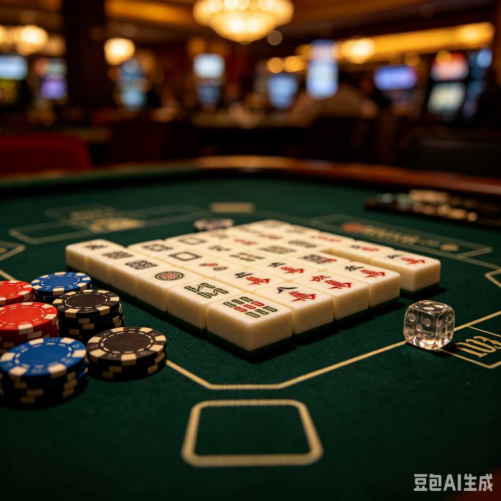 flat print mahjong set