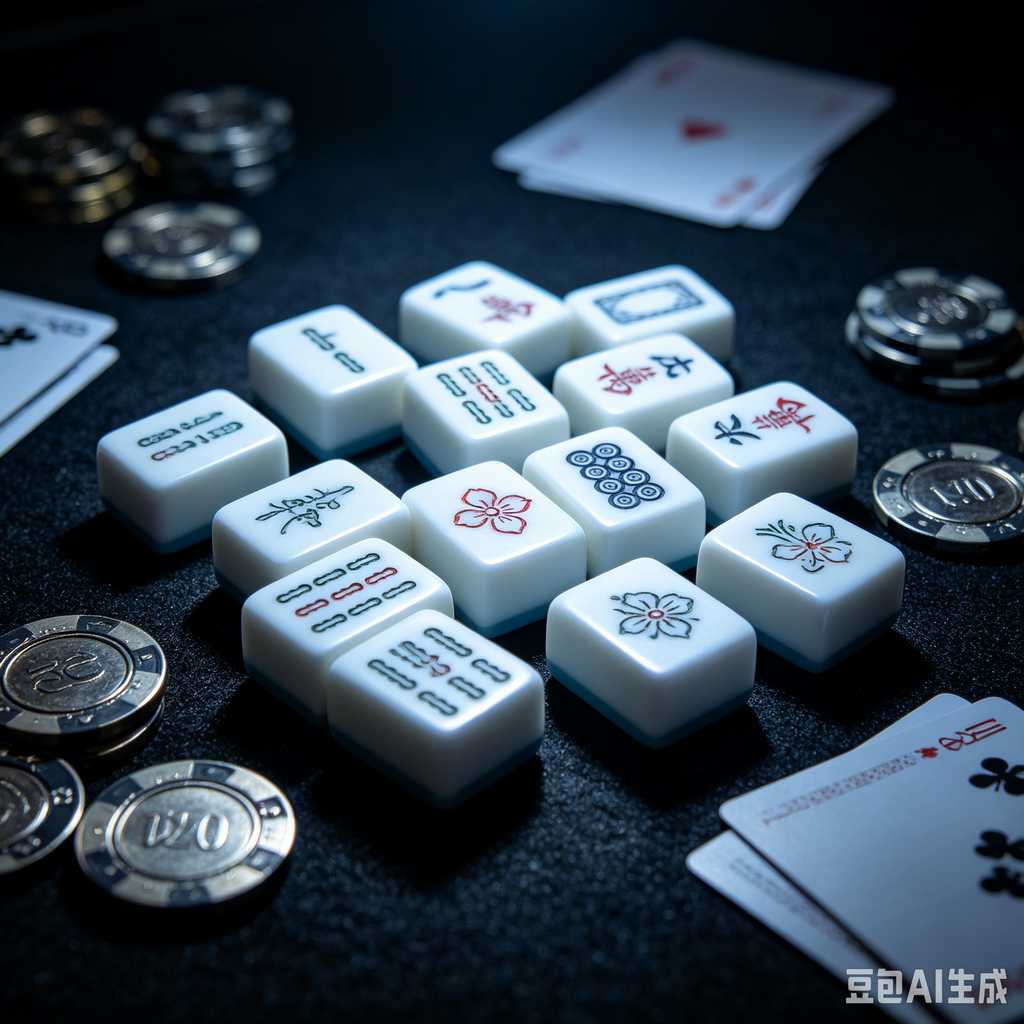 mini mahjong tiles keychain