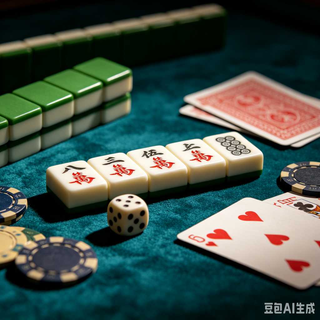 traditional oriental mahjong tiles
