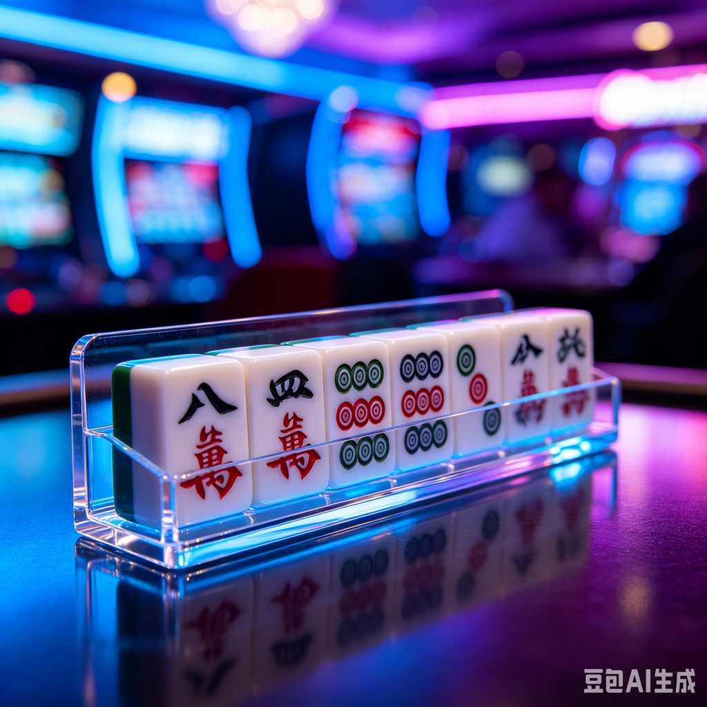 gradient green mahjong set